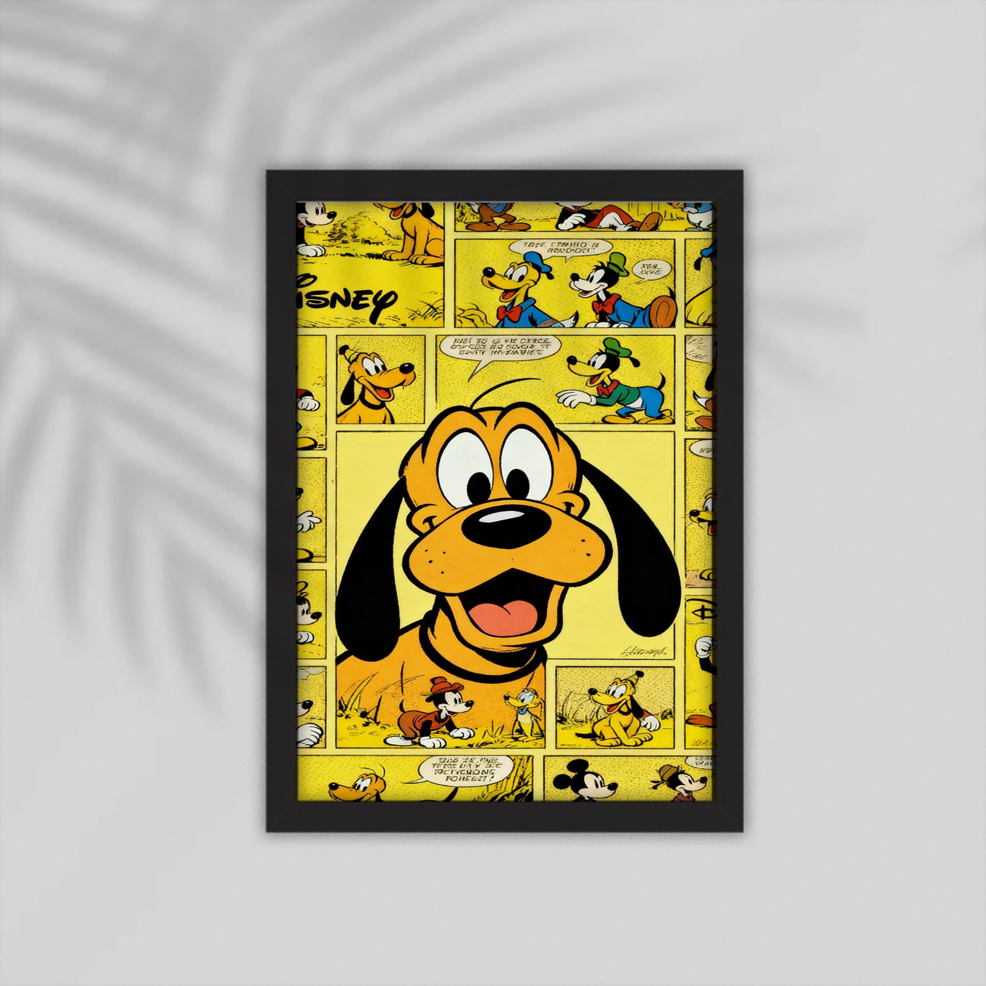 Dog Cartoon Framed Poster