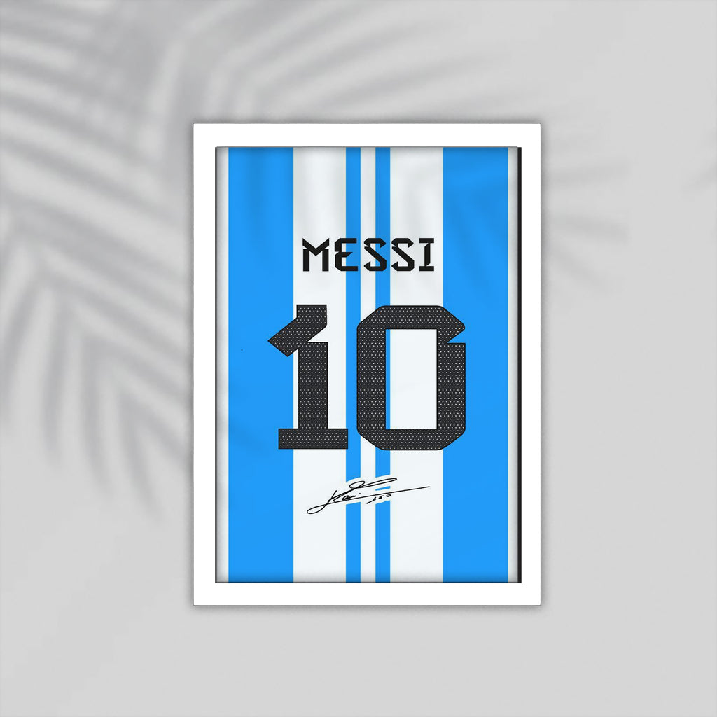 Messi Football Framed Poster