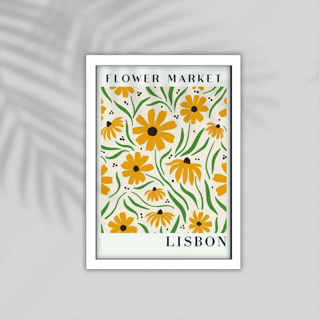Lisbon Flower Framed Poster