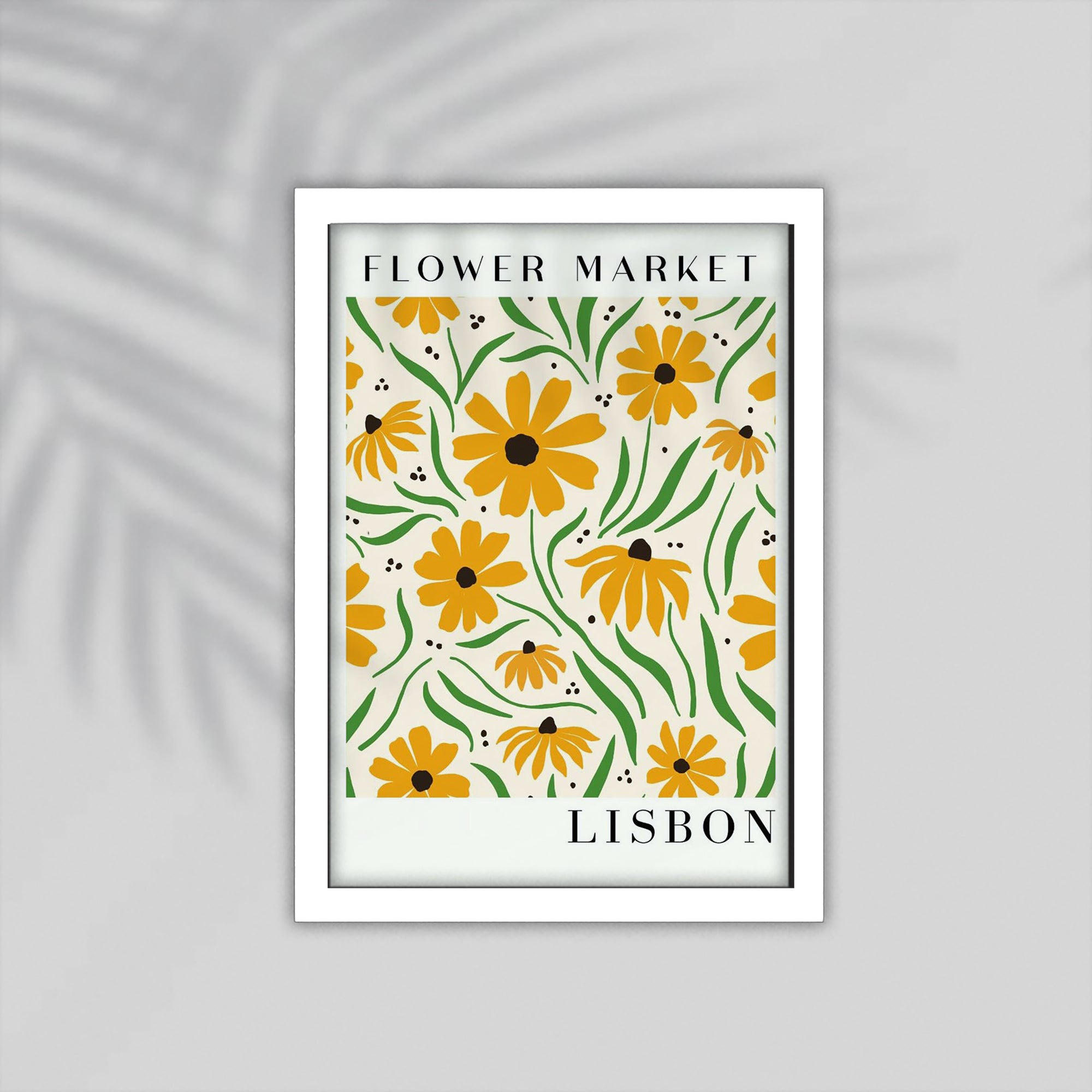 Lisbon Flower Framed Poster