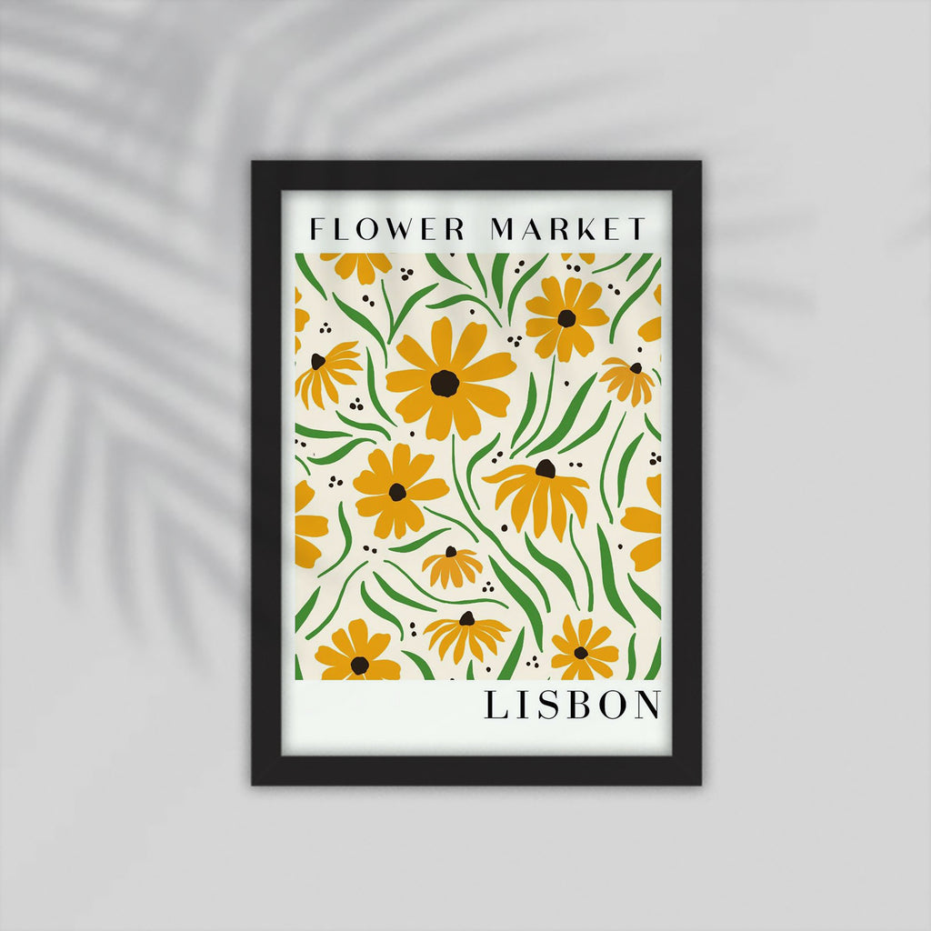 Lisbon Flower Framed Poster