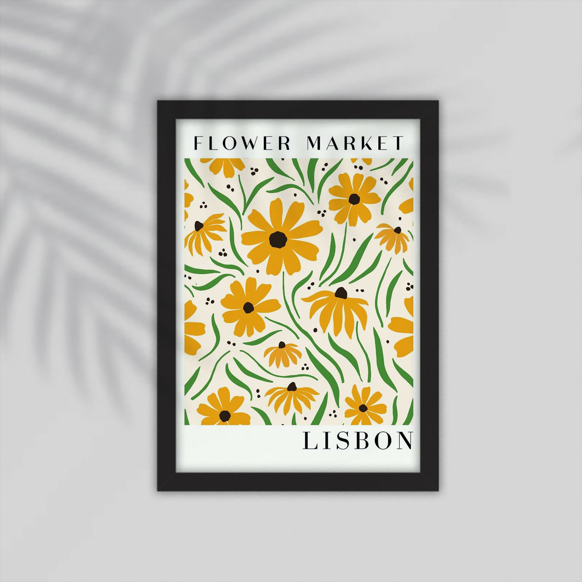 Lisbon Flower Framed Poster