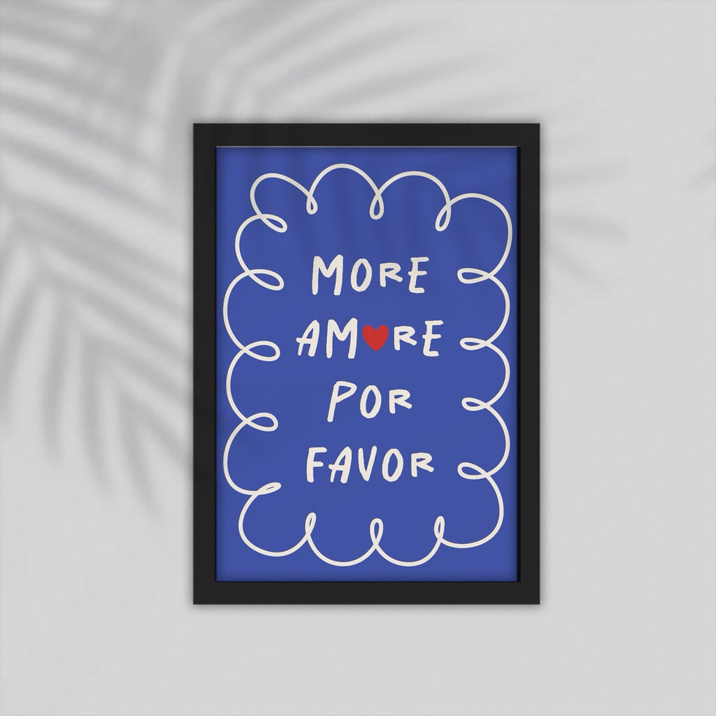 More English Framed Poster