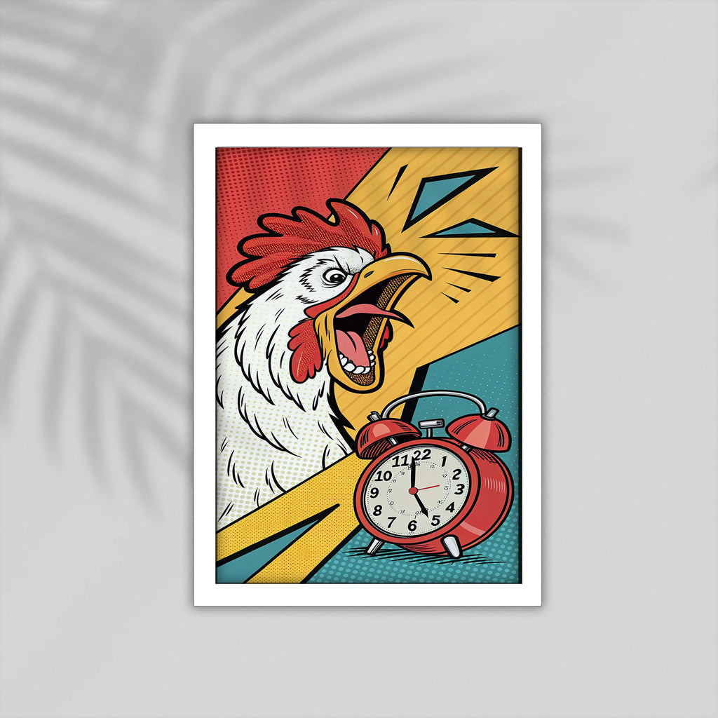 Duck Comic Framed Poster