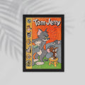 Tom And Jerry Cartoon Framed Poster