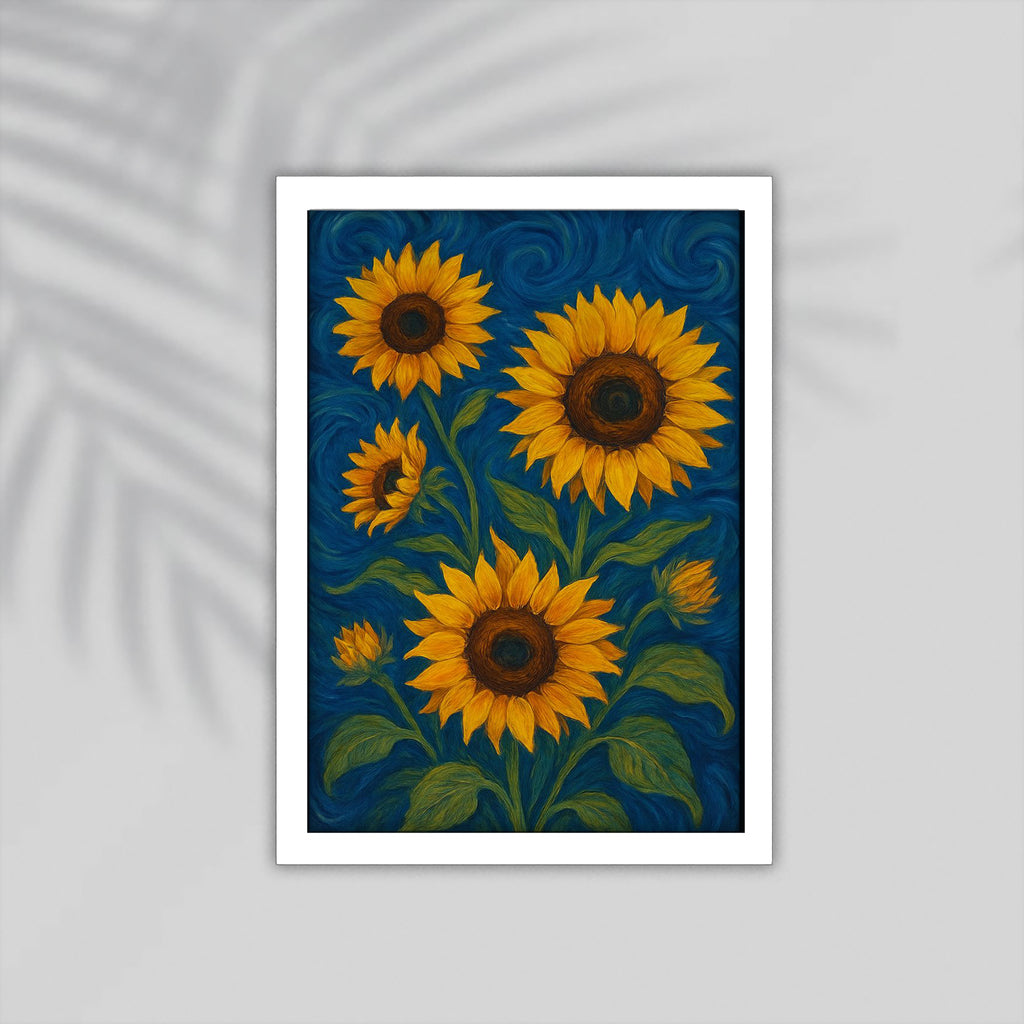 Green Flower Framed Poster