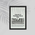 Nobady English Framed Poster