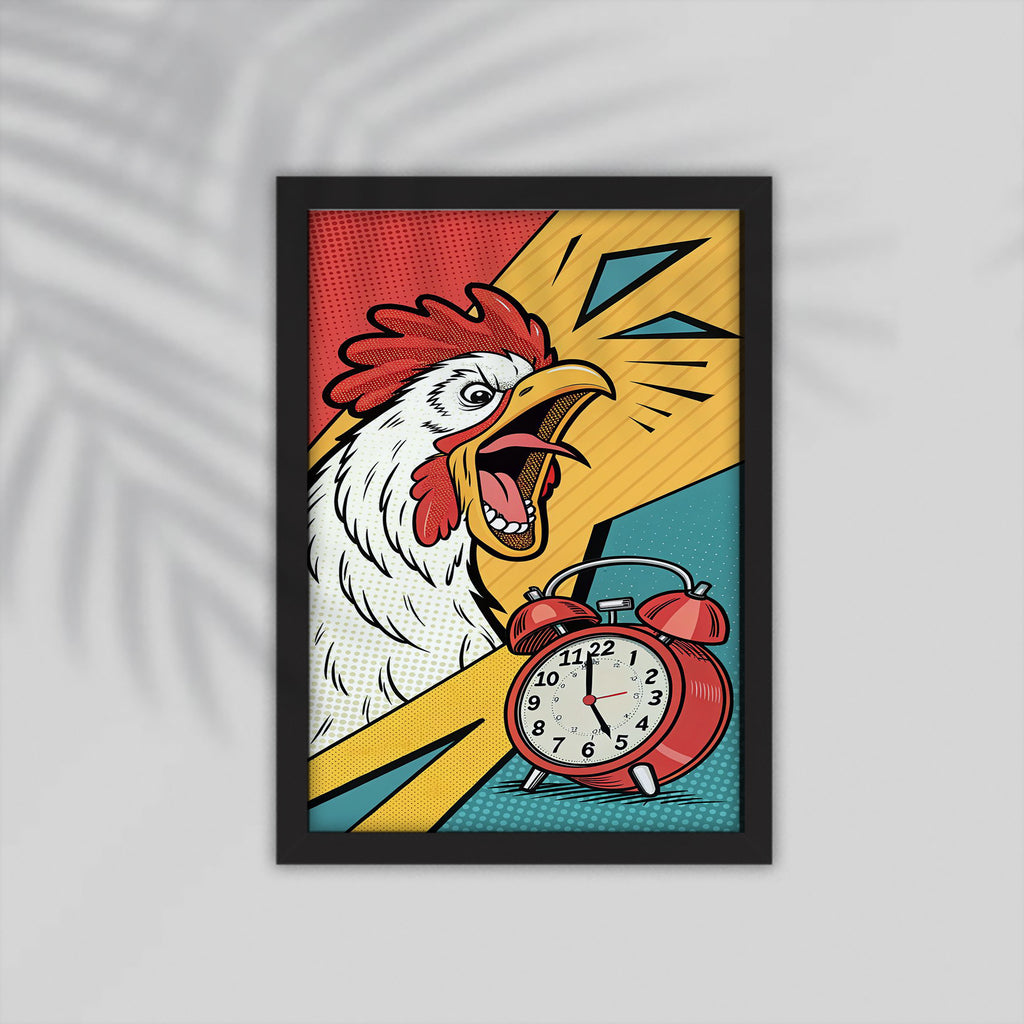 Duck Comic Framed Poster