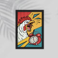Duck Comic Framed Poster