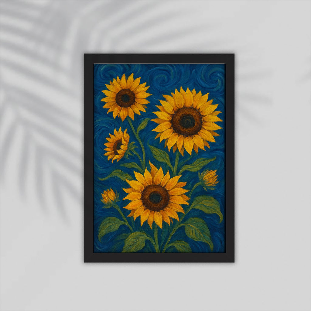 Green Flower Framed Poster