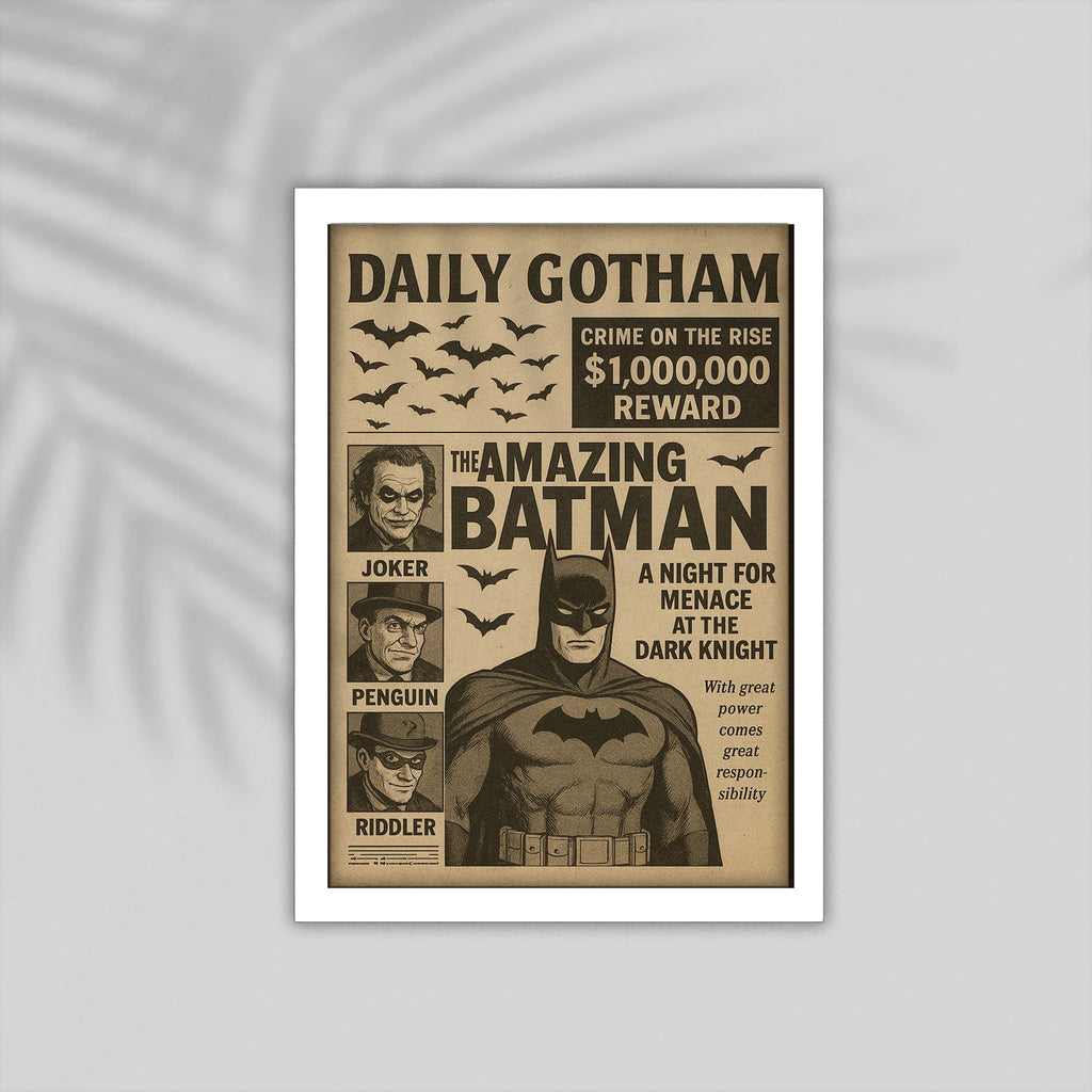 Batman Superhero Framed Poster
