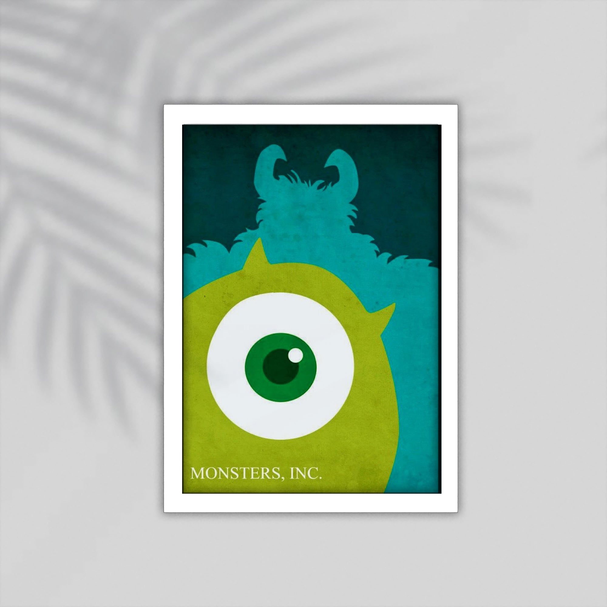 Monster Inc Cartoon Framed Poster