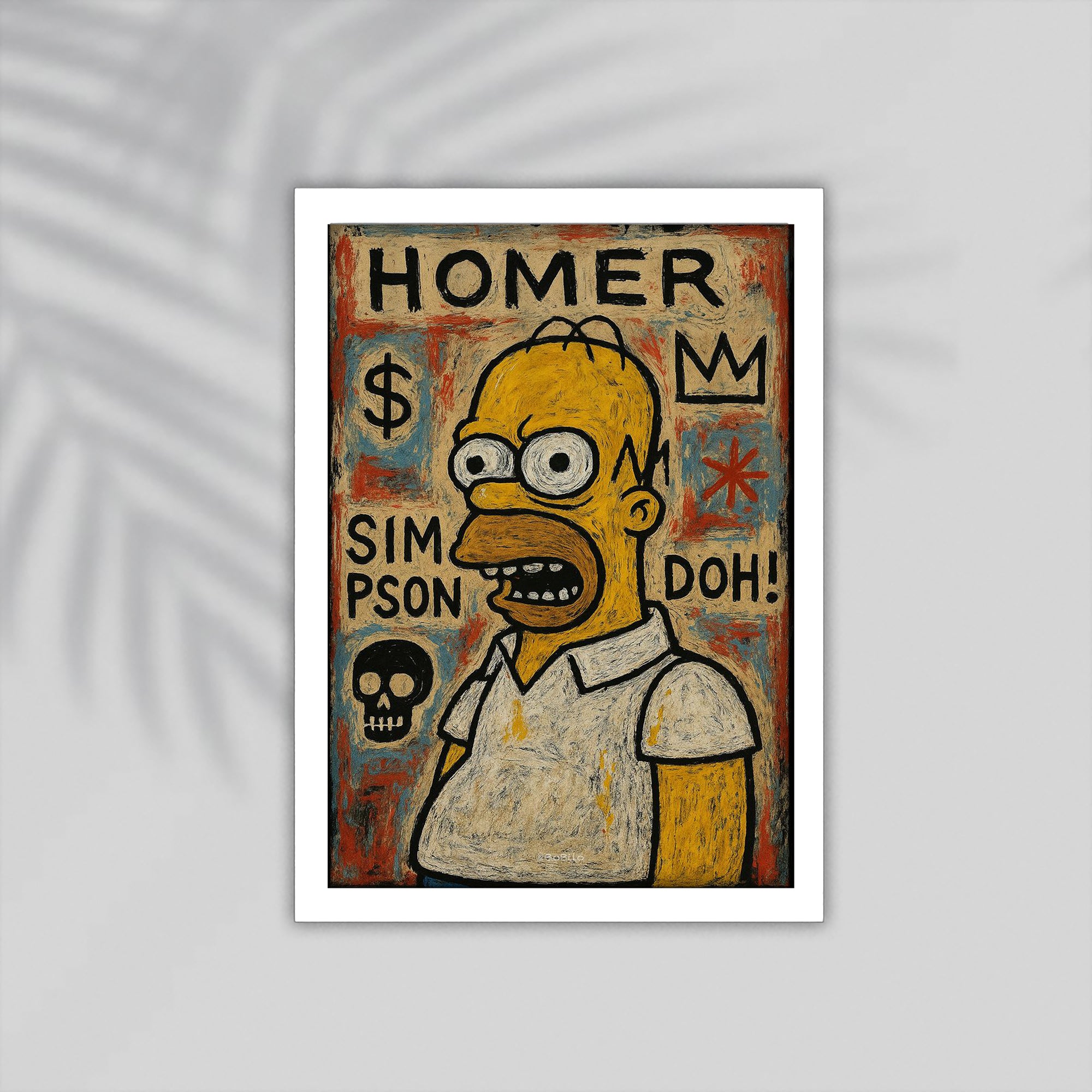 Homer Comic Framed Poster