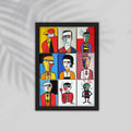 Girls Simple drawings Framed Poster