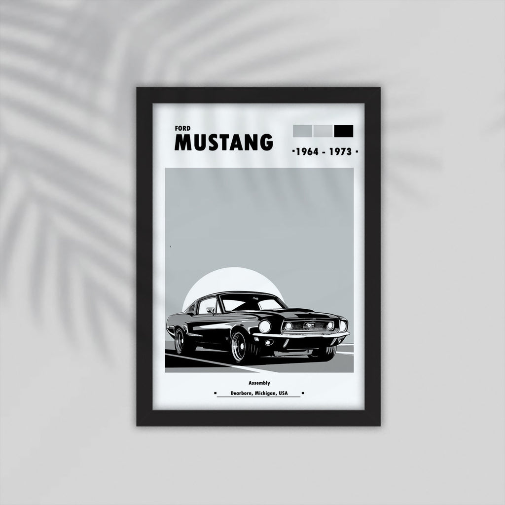 Ford Mustang Car Framed Poster