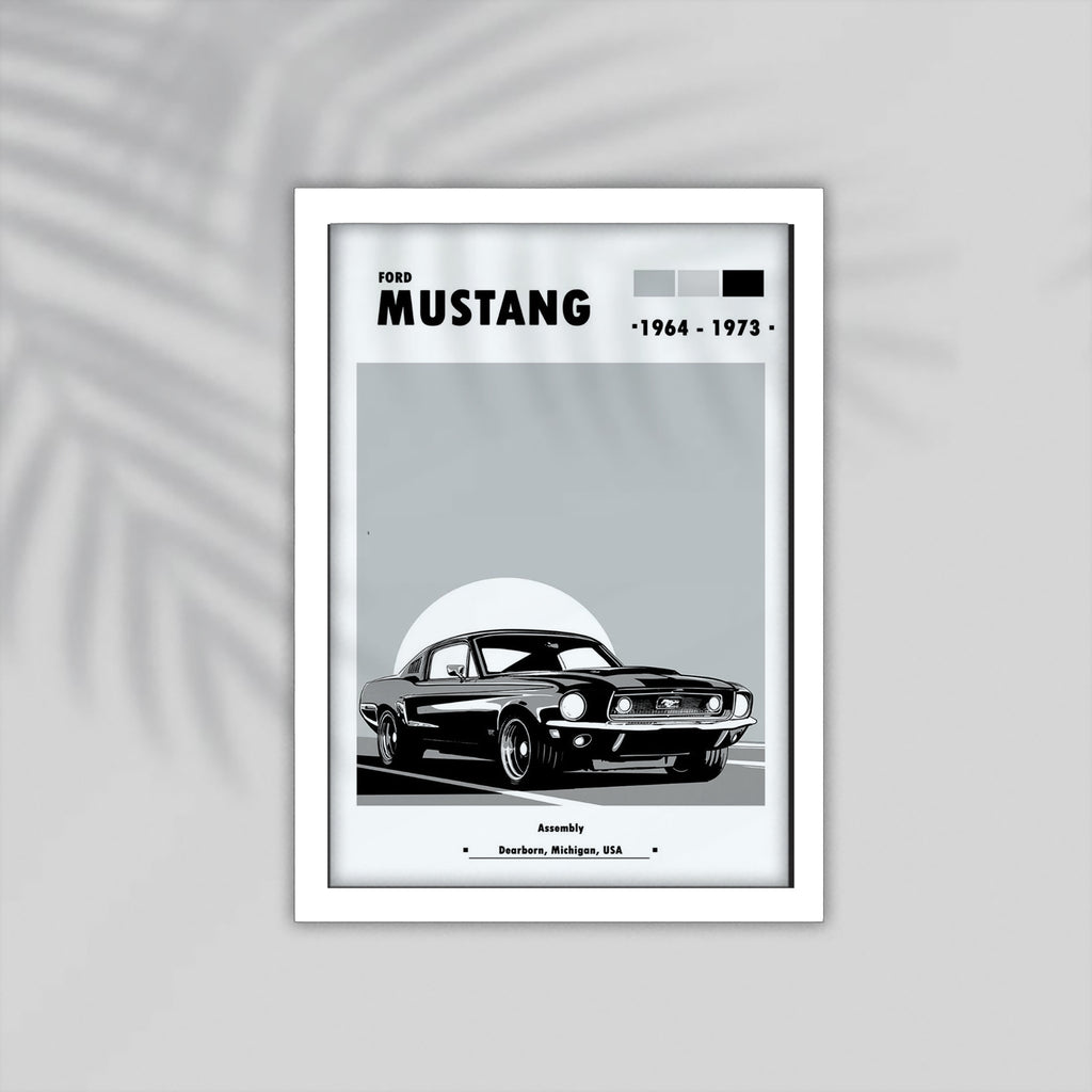 Ford Mustang Car Framed Poster