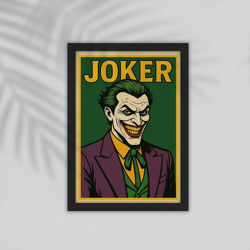 Joker Superhero Framed Poster