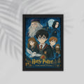 Harry Potter Cartoon Framed Poster