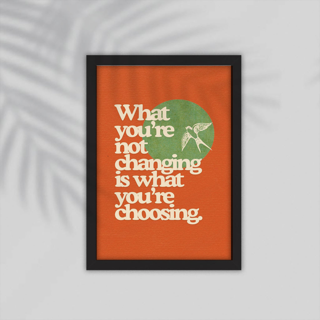 Changing English Framed Poster