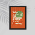 Changing English Framed Poster