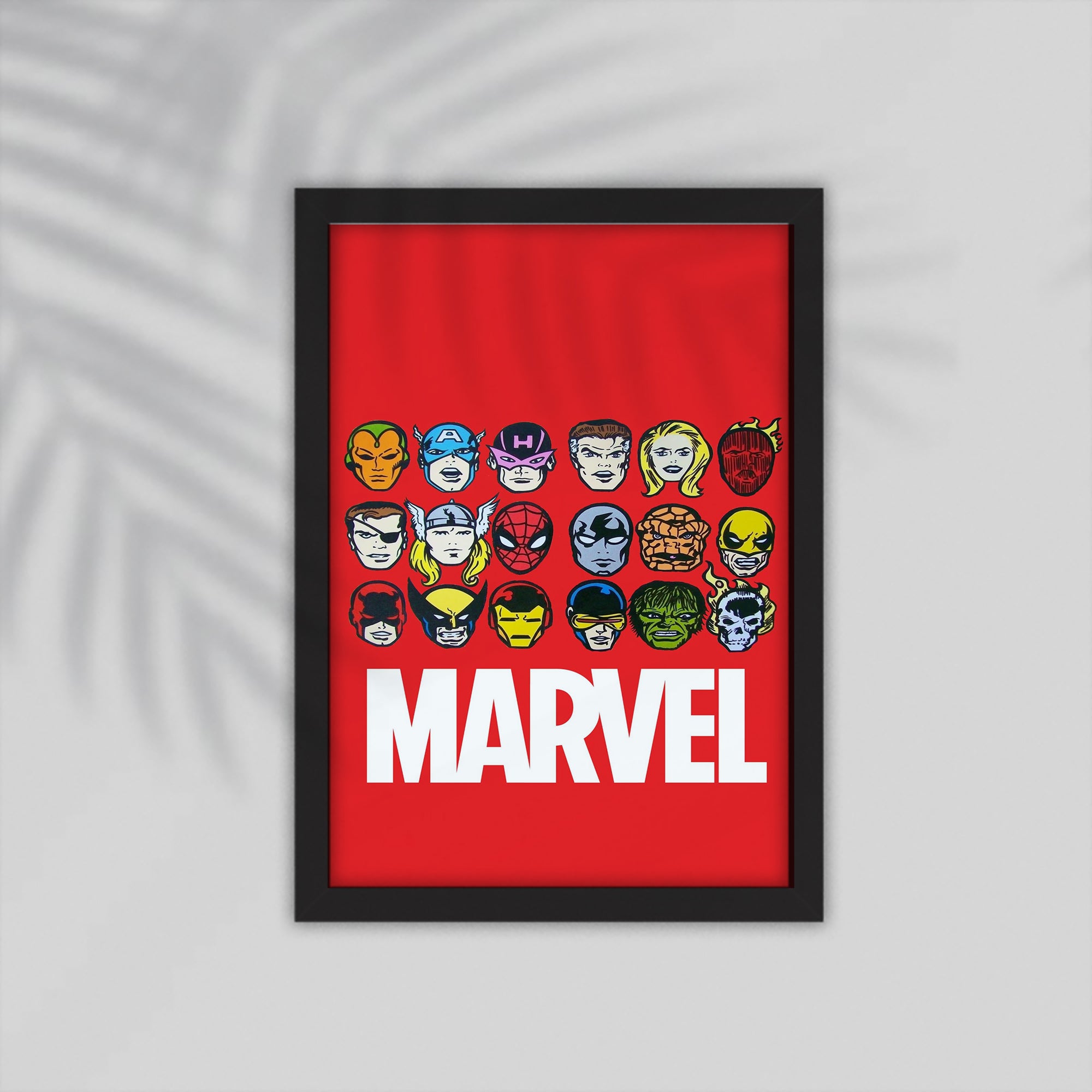 Marvel Superhero Framed Poster