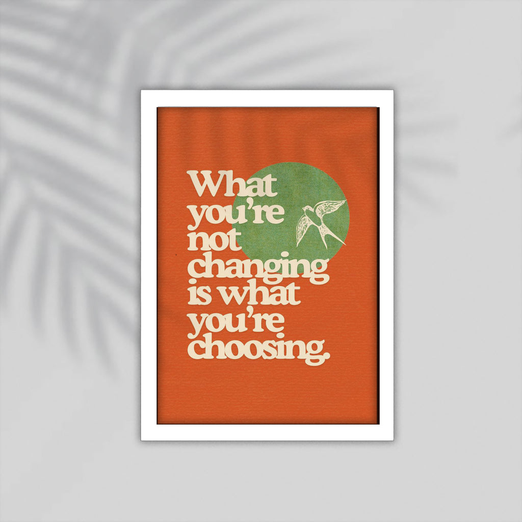 Changing English Framed Poster