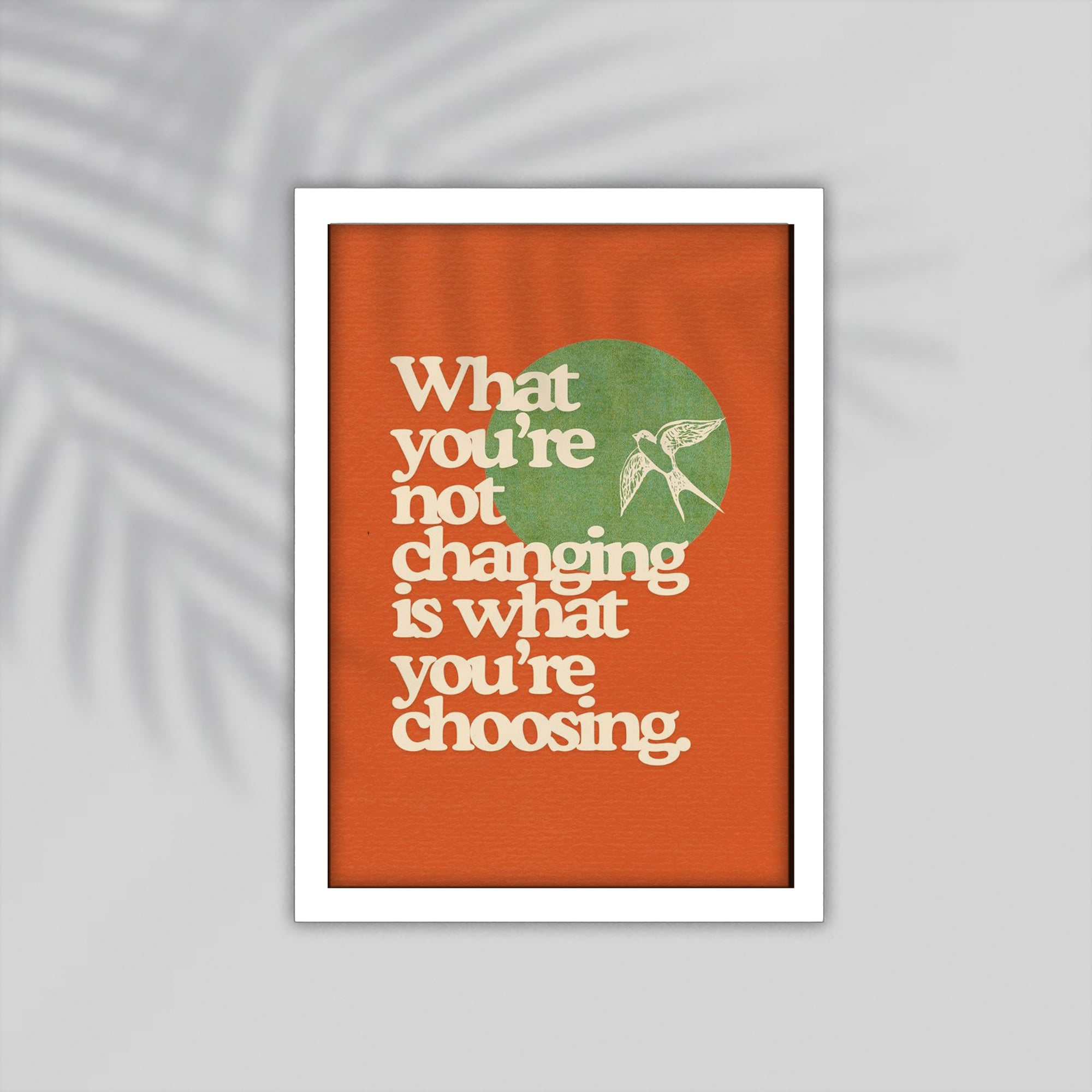 Changing English Framed Poster