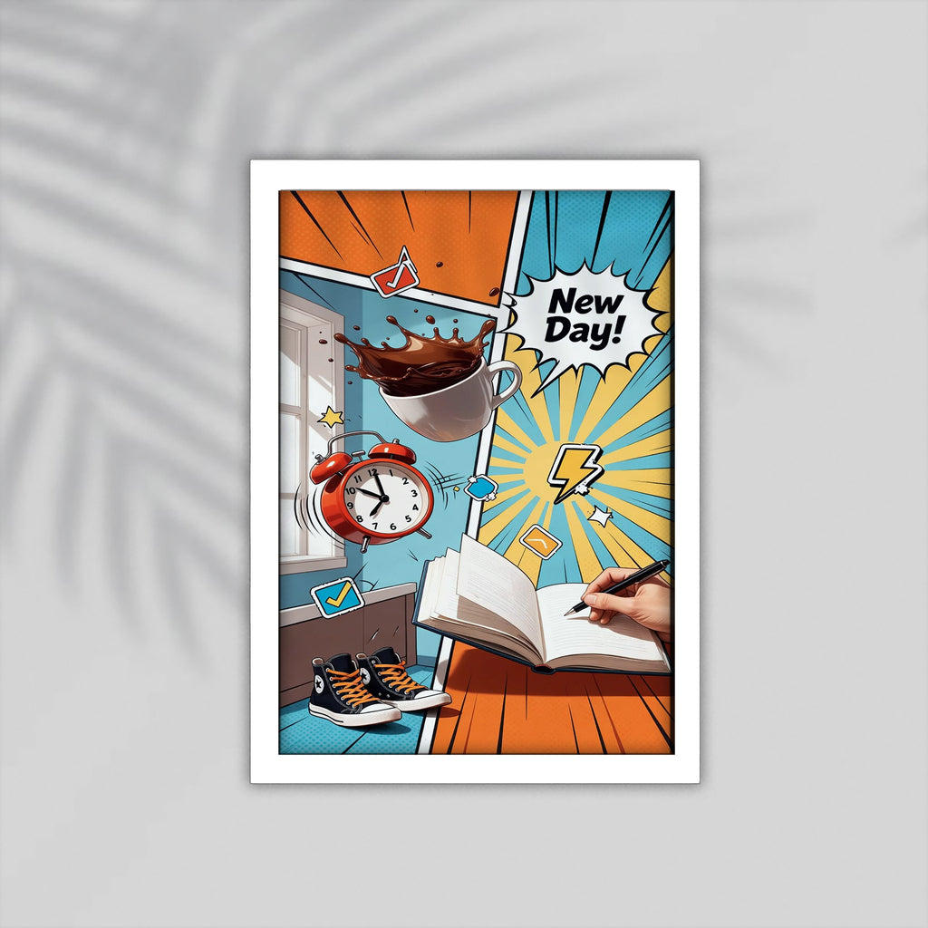 New Day Comic Framed Poster