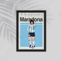 Mardona Football Framed Poster