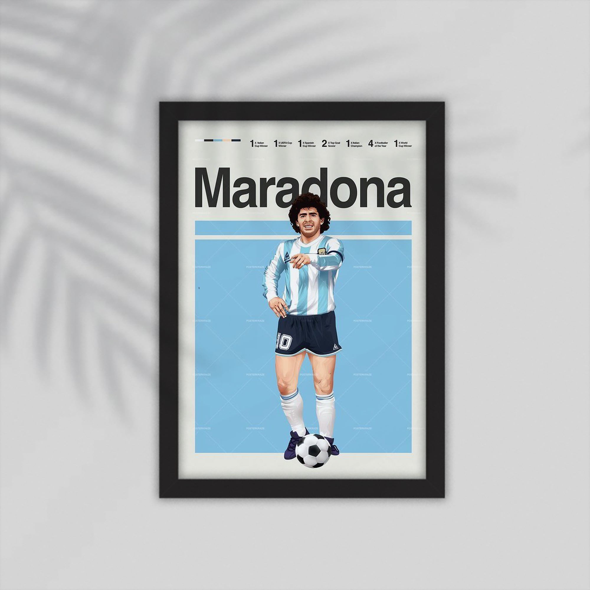 Mardona Football Framed Poster