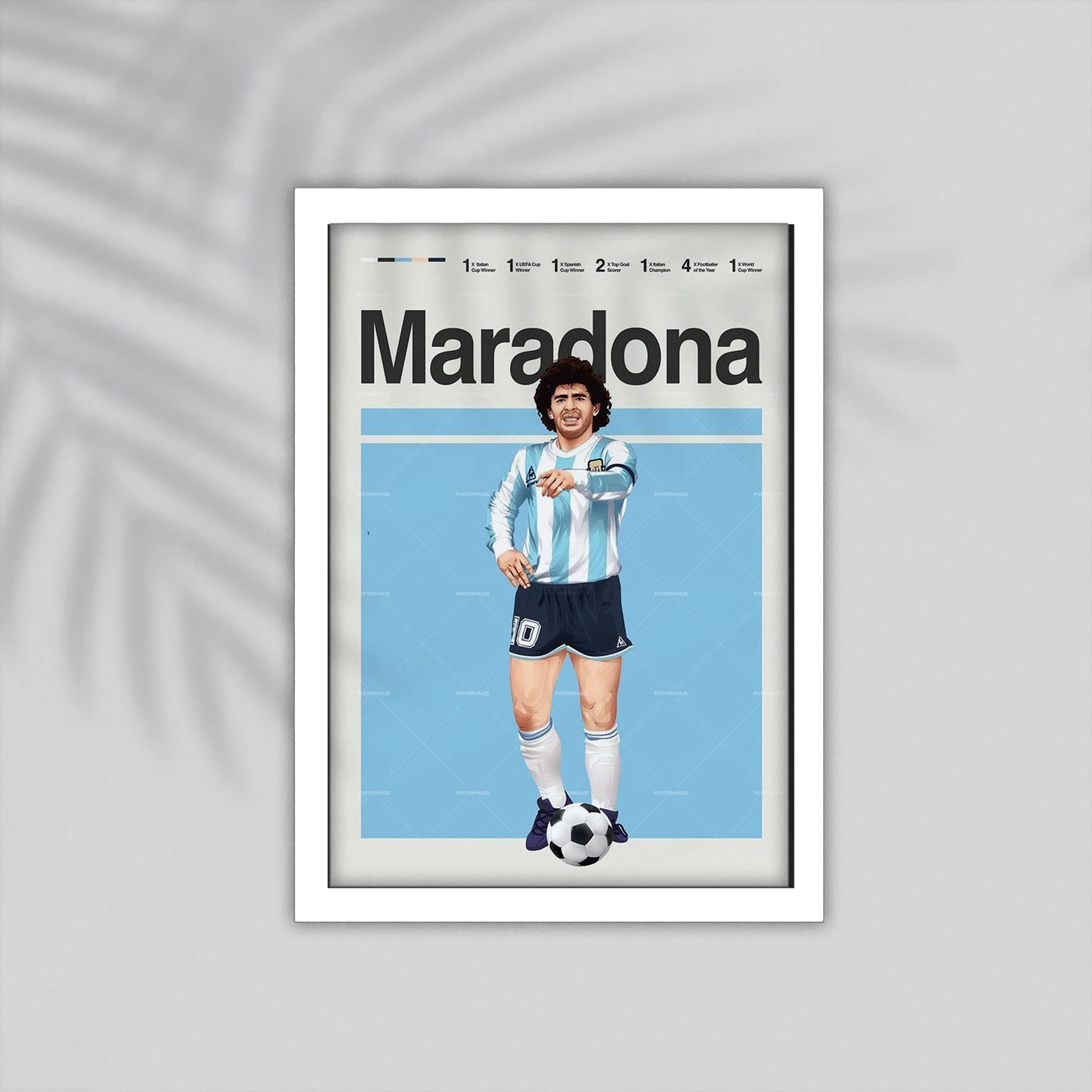 Mardona Football Framed Poster