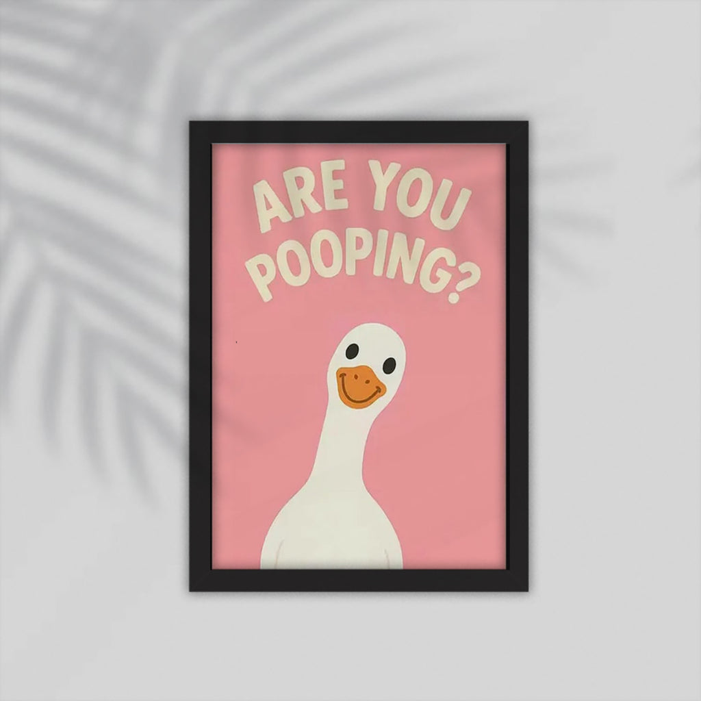DUCK English Framed Poster