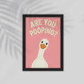 DUCK English Framed Poster