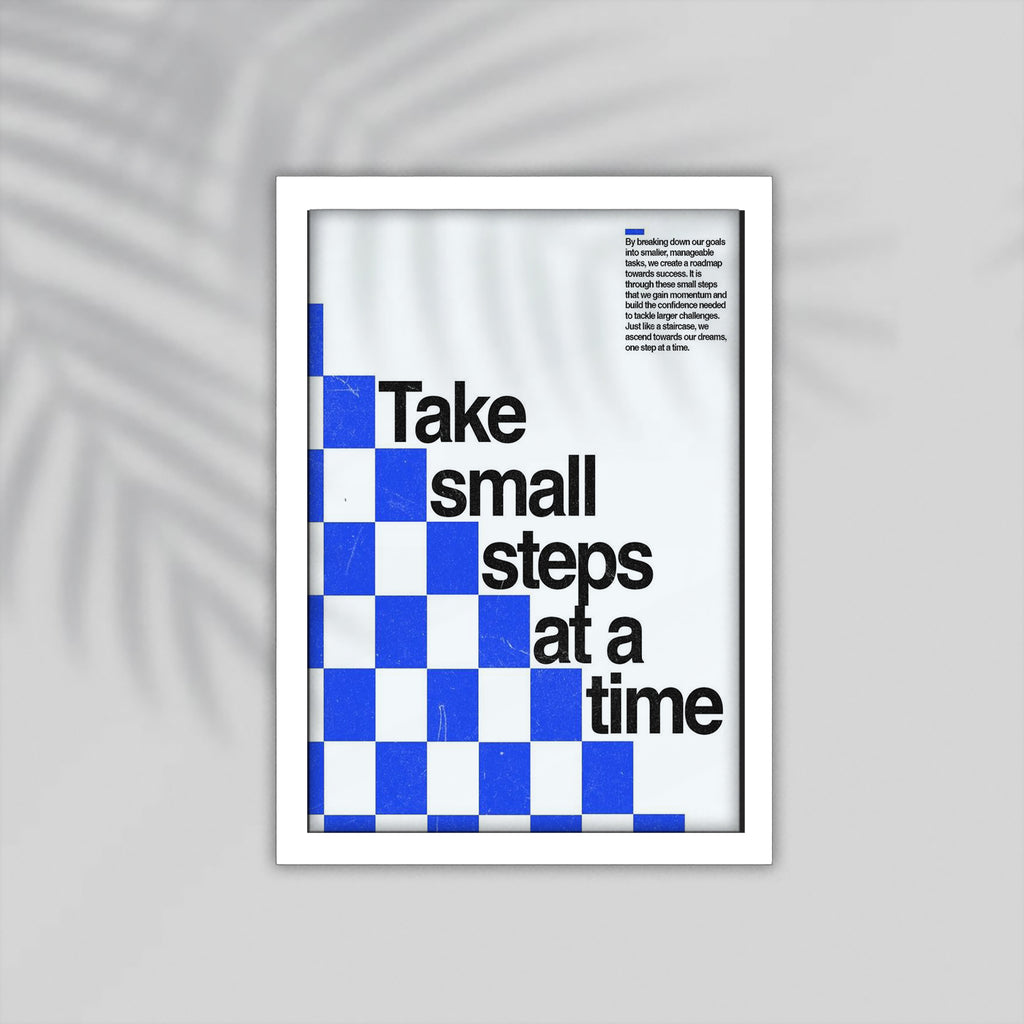 Steps English Framed Poster