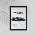 911 Turbo Car Framed Poster