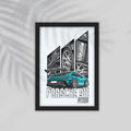 Pourche 911 Car Framed Poster