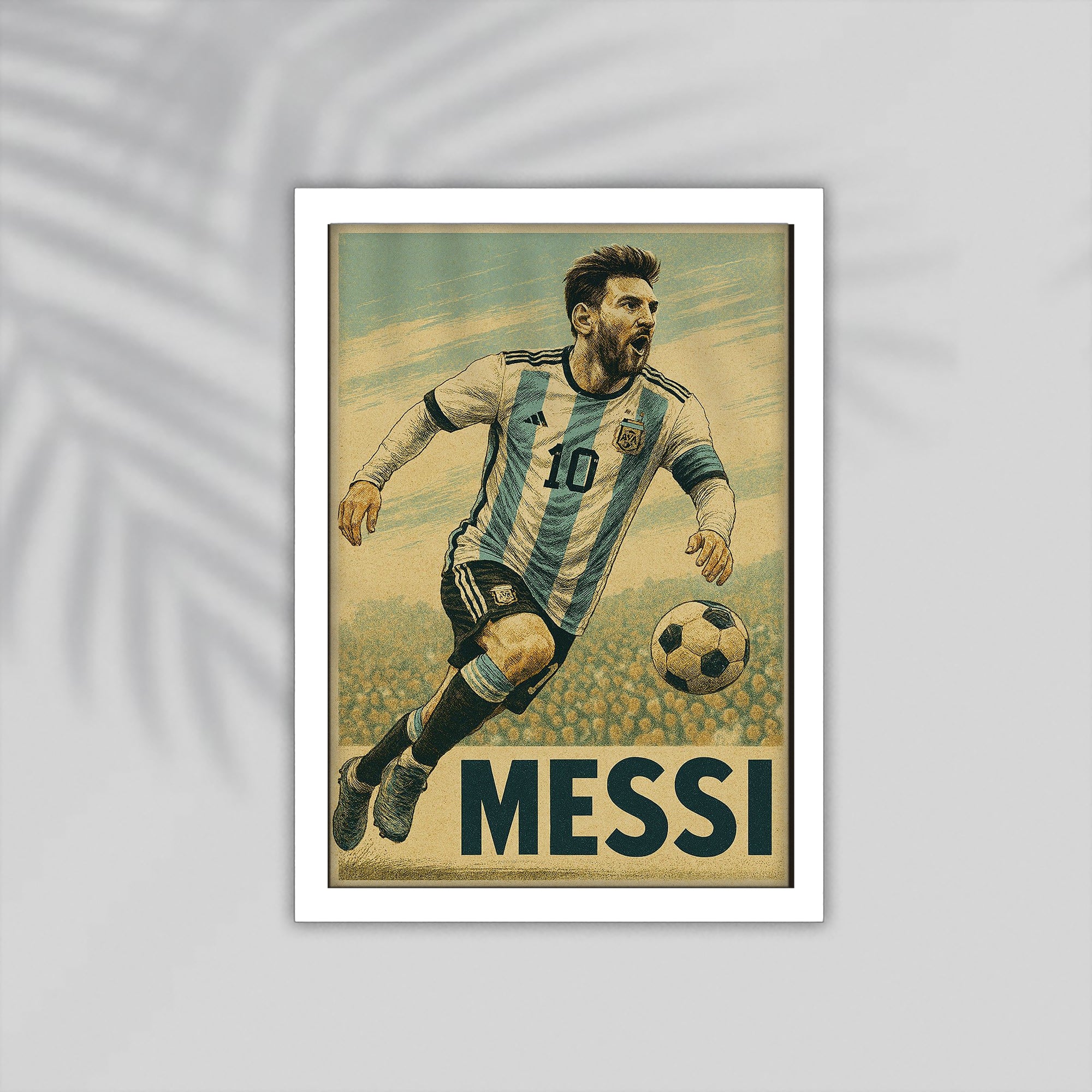 Messi Football Framed Poster