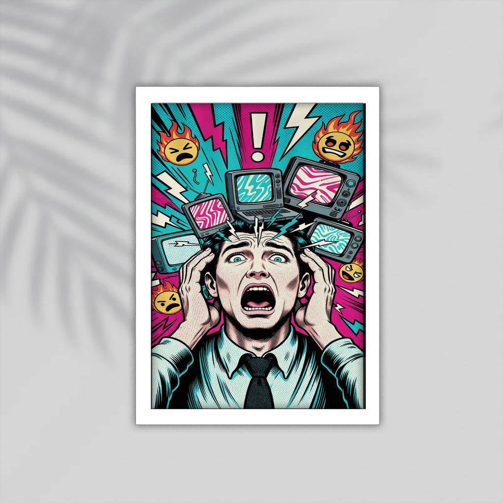 Noise Comic Framed Poster