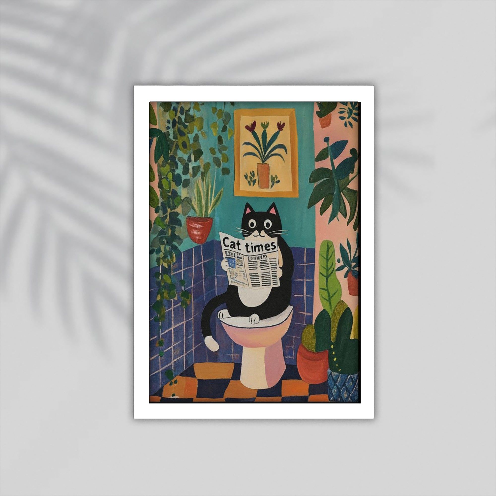 Cat English Framed Poster