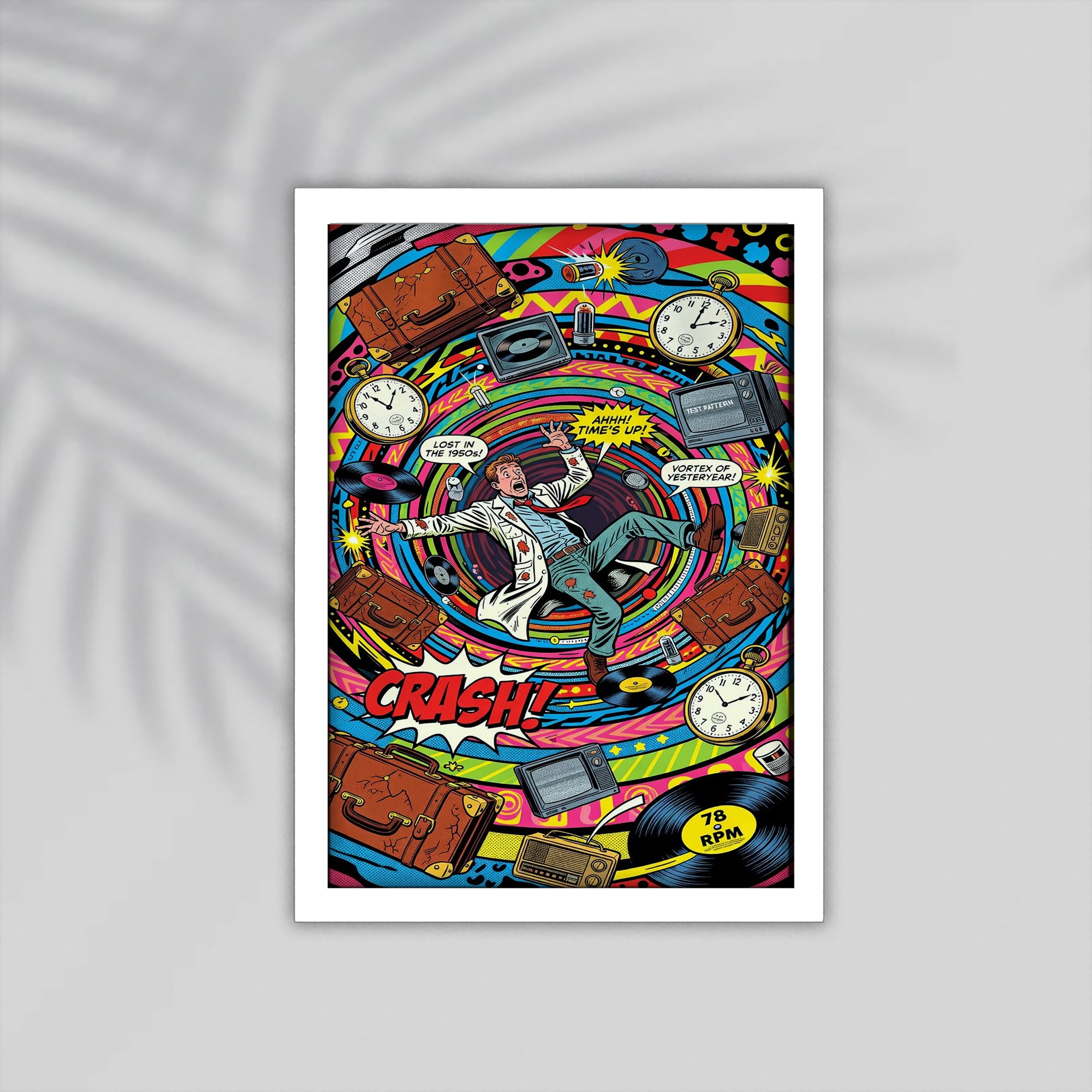 Crash Comic Framed Poster