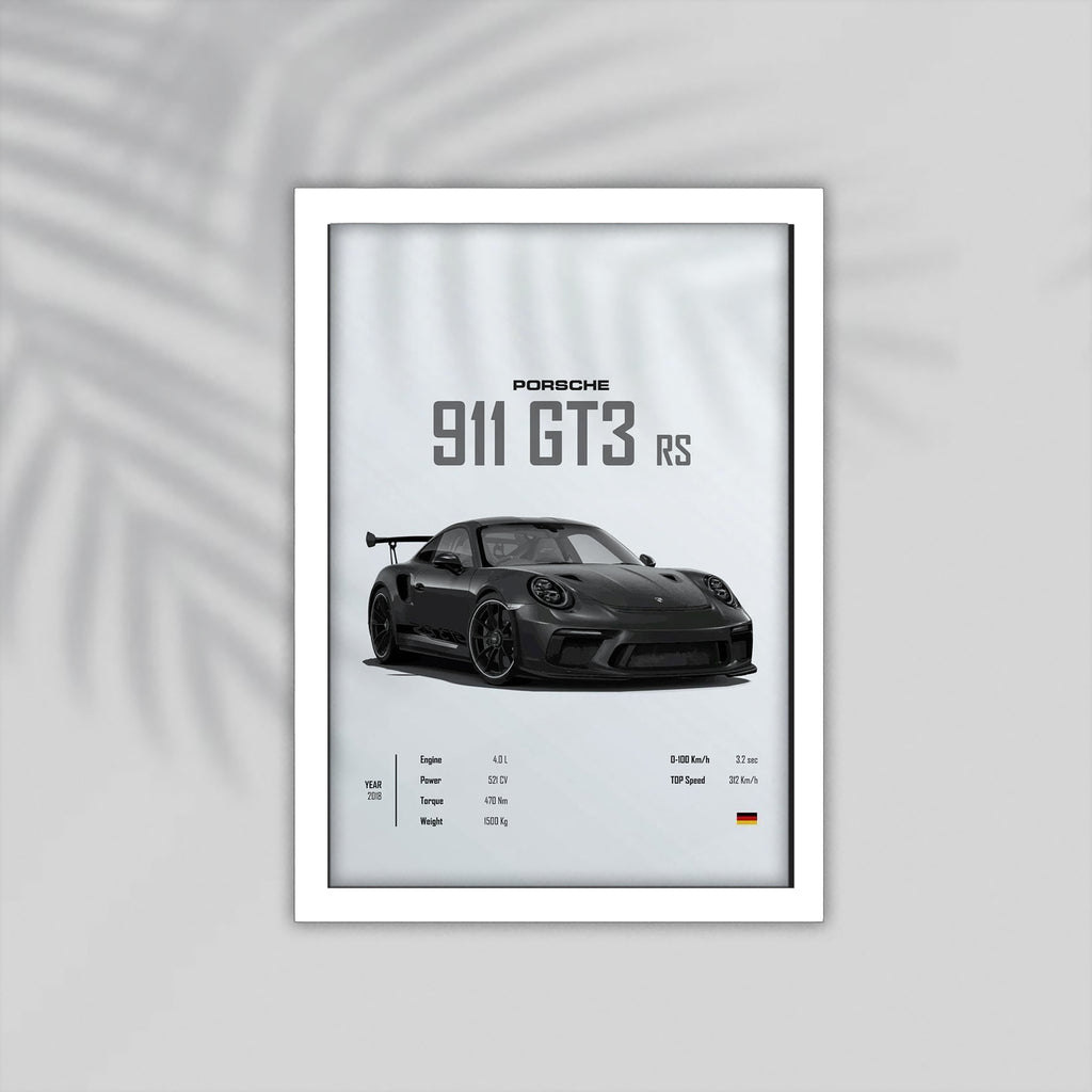 911 GT3 Car Framed Poster