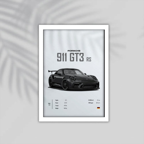 911 GT3 Car Framed Poster