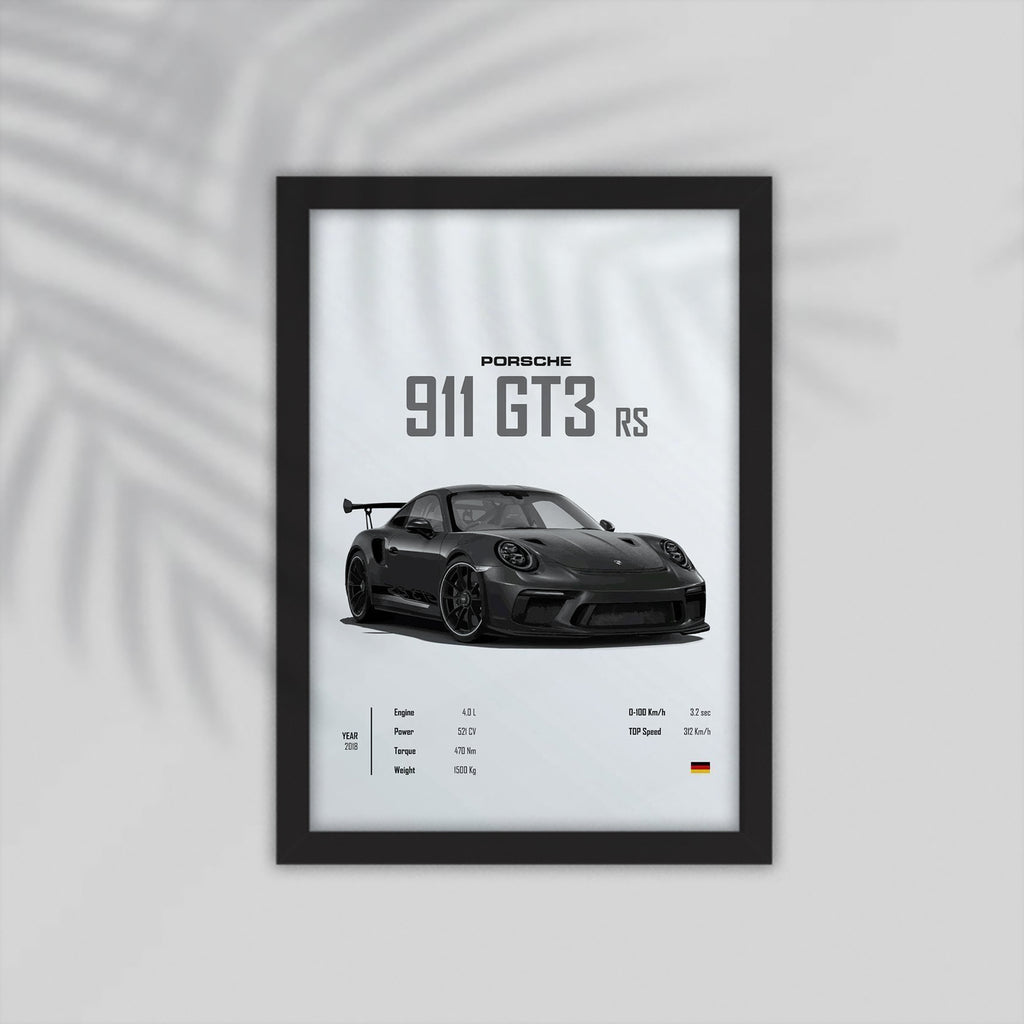 911 GT3 Car Framed Poster