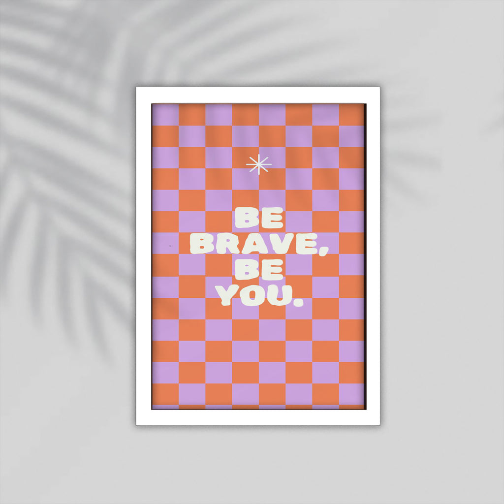 Brave English Framed Poster