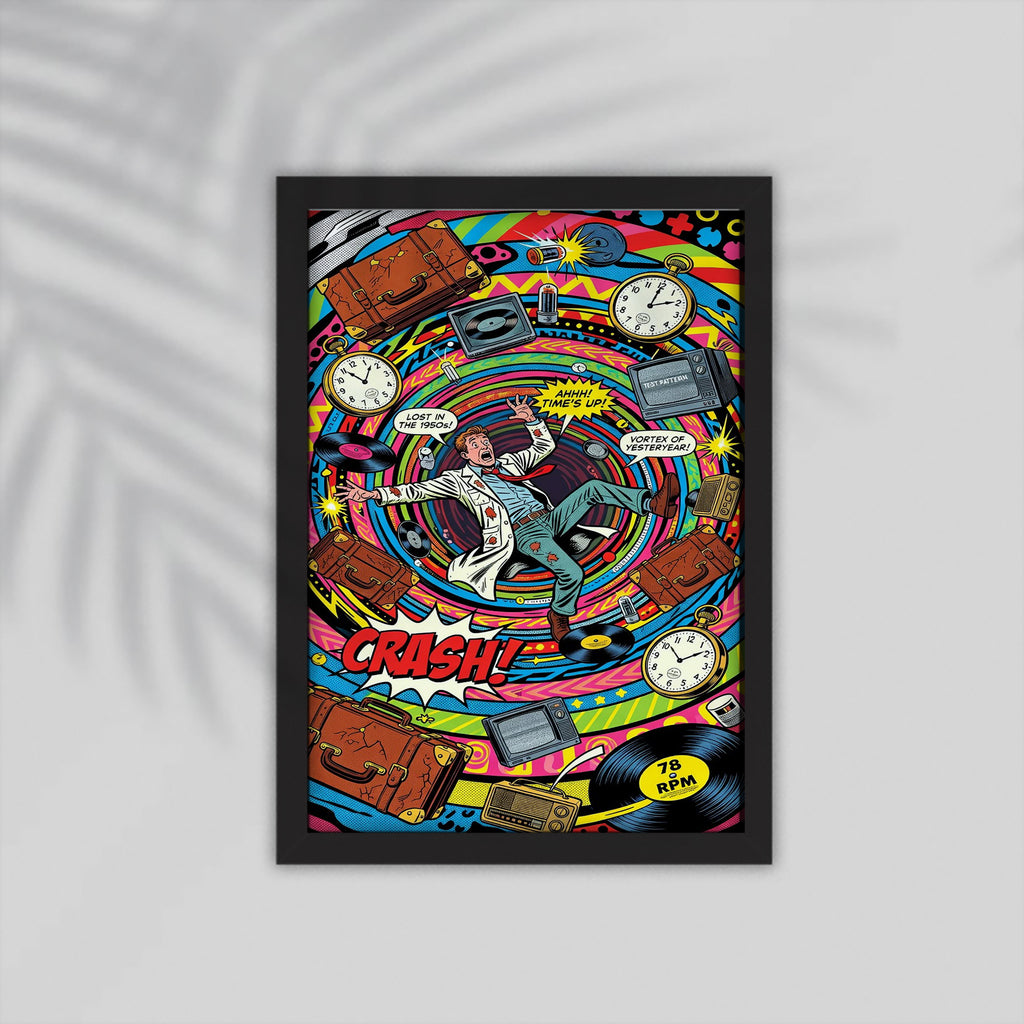 Crash Comic Framed Poster