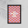 Brave English Framed Poster