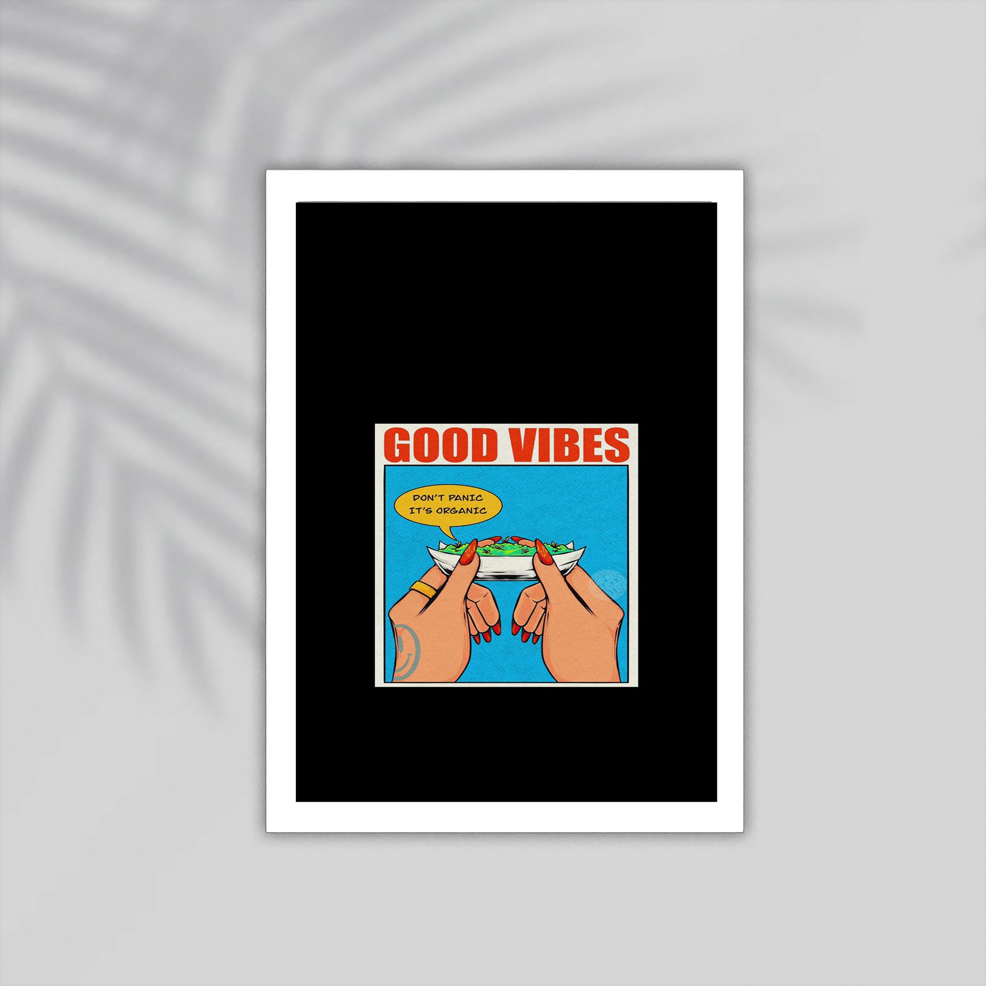 Good Vibes English Framed Poster