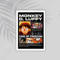 Moneky Anime Framed Poster