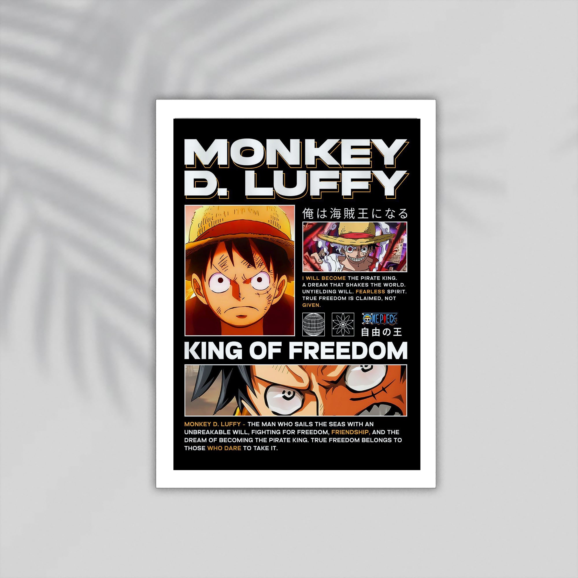 Moneky Anime Framed Poster