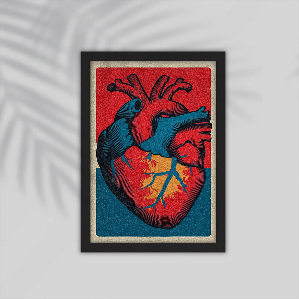 Heart Art Framed Poster